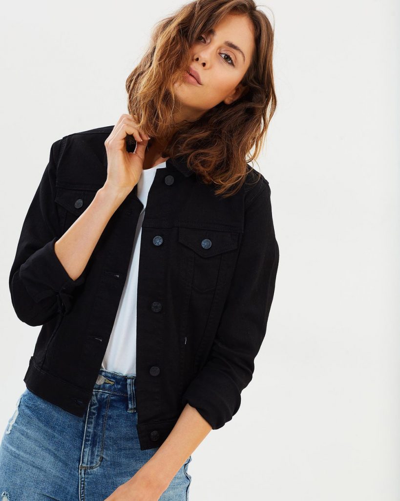 Chaqueta vaquera negra