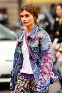 chaqueta vaquera customizada