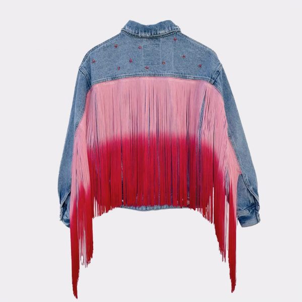 chaqueta personalizada flecos