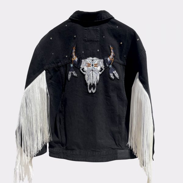 chaqueta vaquera personalizada flecos