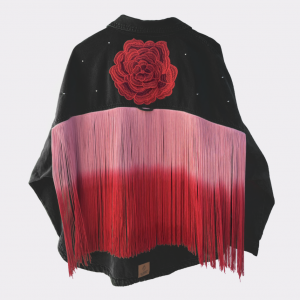 chaqueta personalizada flecos