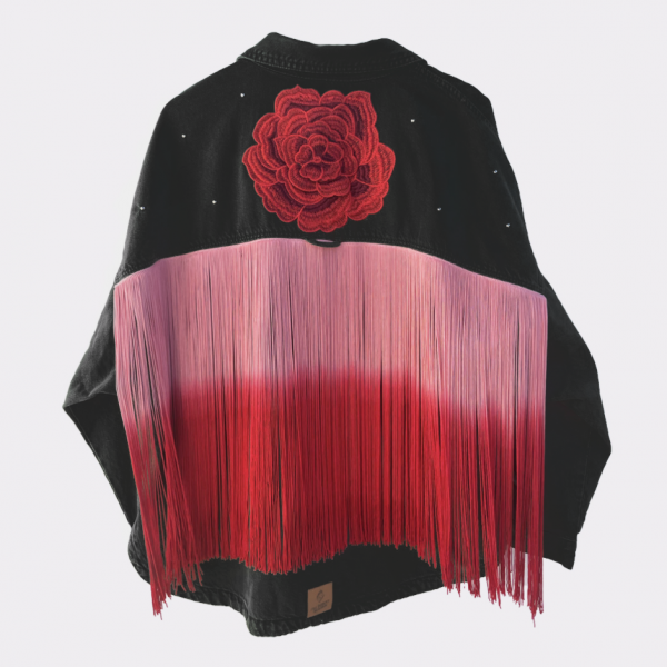 chaqueta personalizada flecos