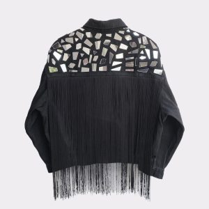 chaqueta personalizada con flecos