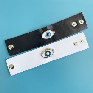 brazalete cuero ojo