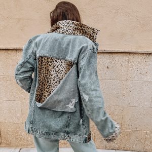 chaqueta leopardo personalizada
