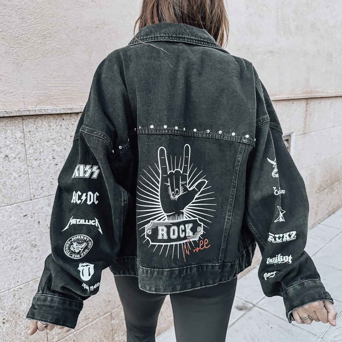 Chaqueta personalizada rock 90