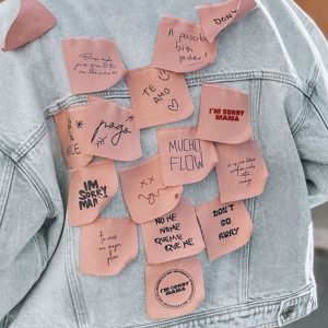 chaqueta personalizada post-it