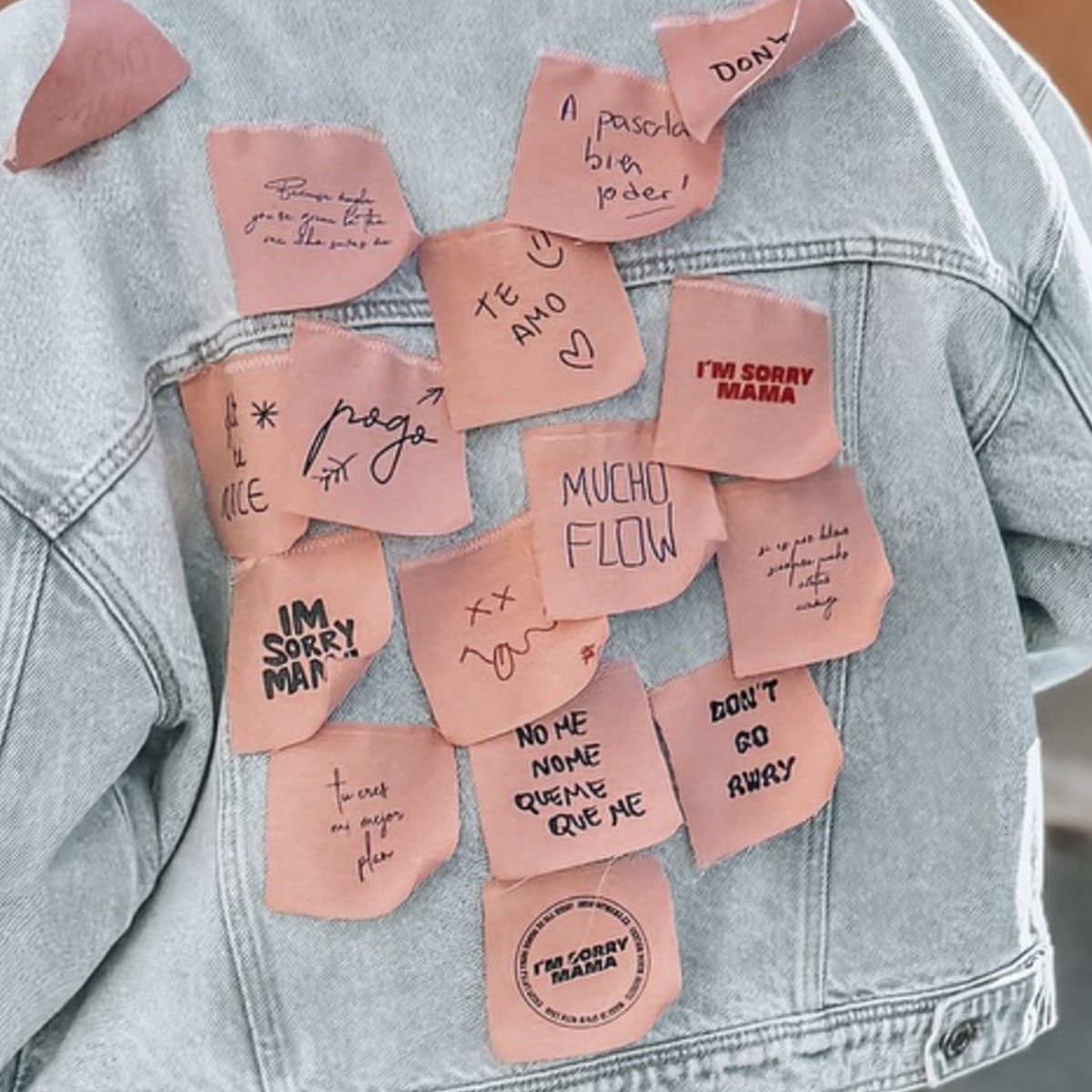 chaqueta personalizada post-it