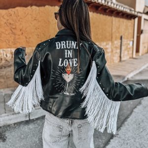 chaqueta personalizada novia rock