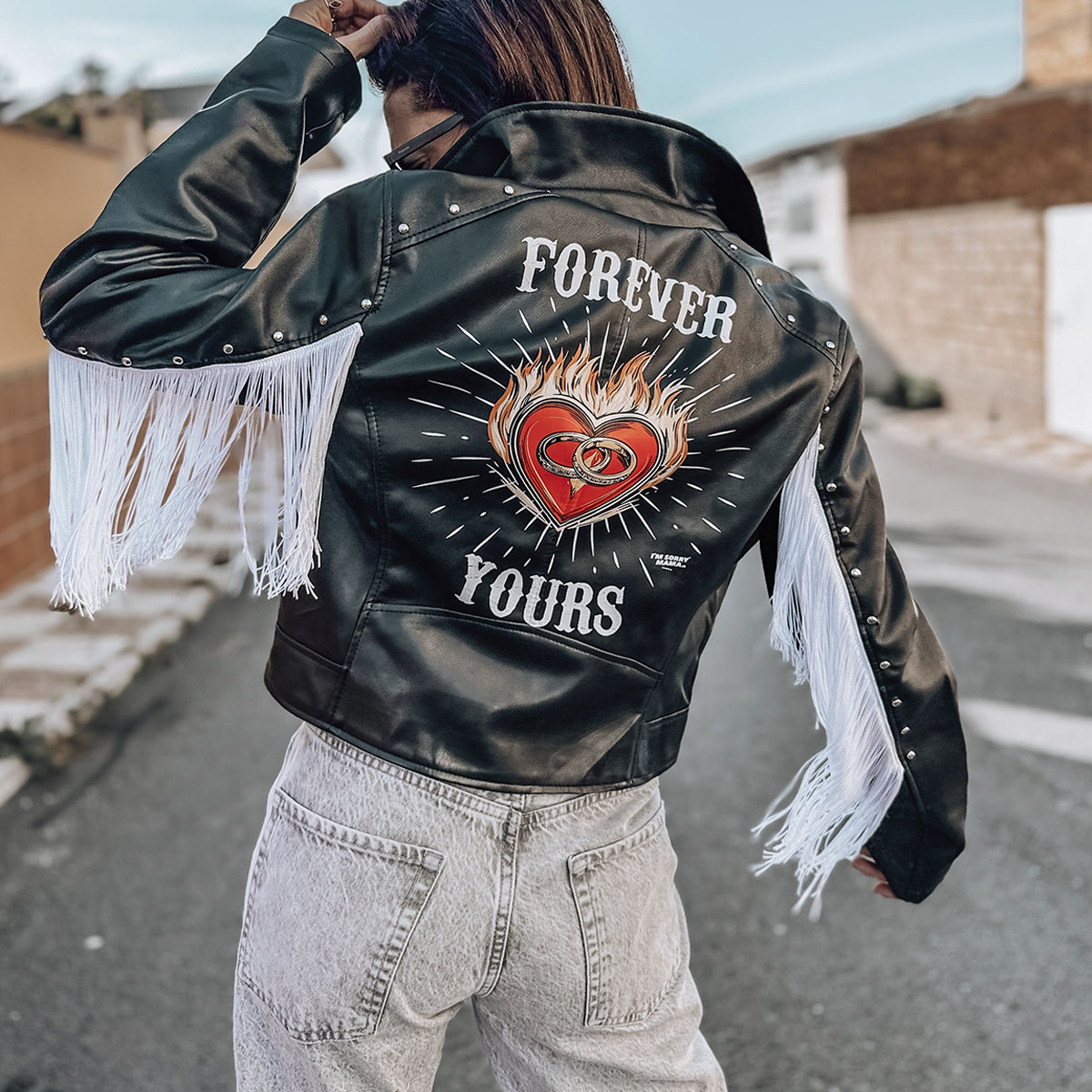 chaqueta personalizada novia rock