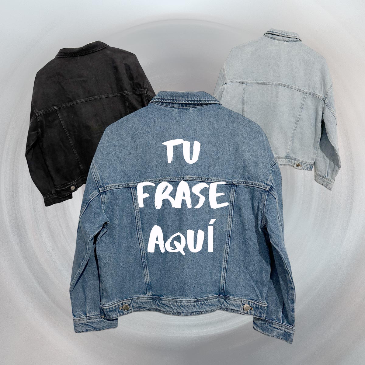 chaqueta personalizada con frase