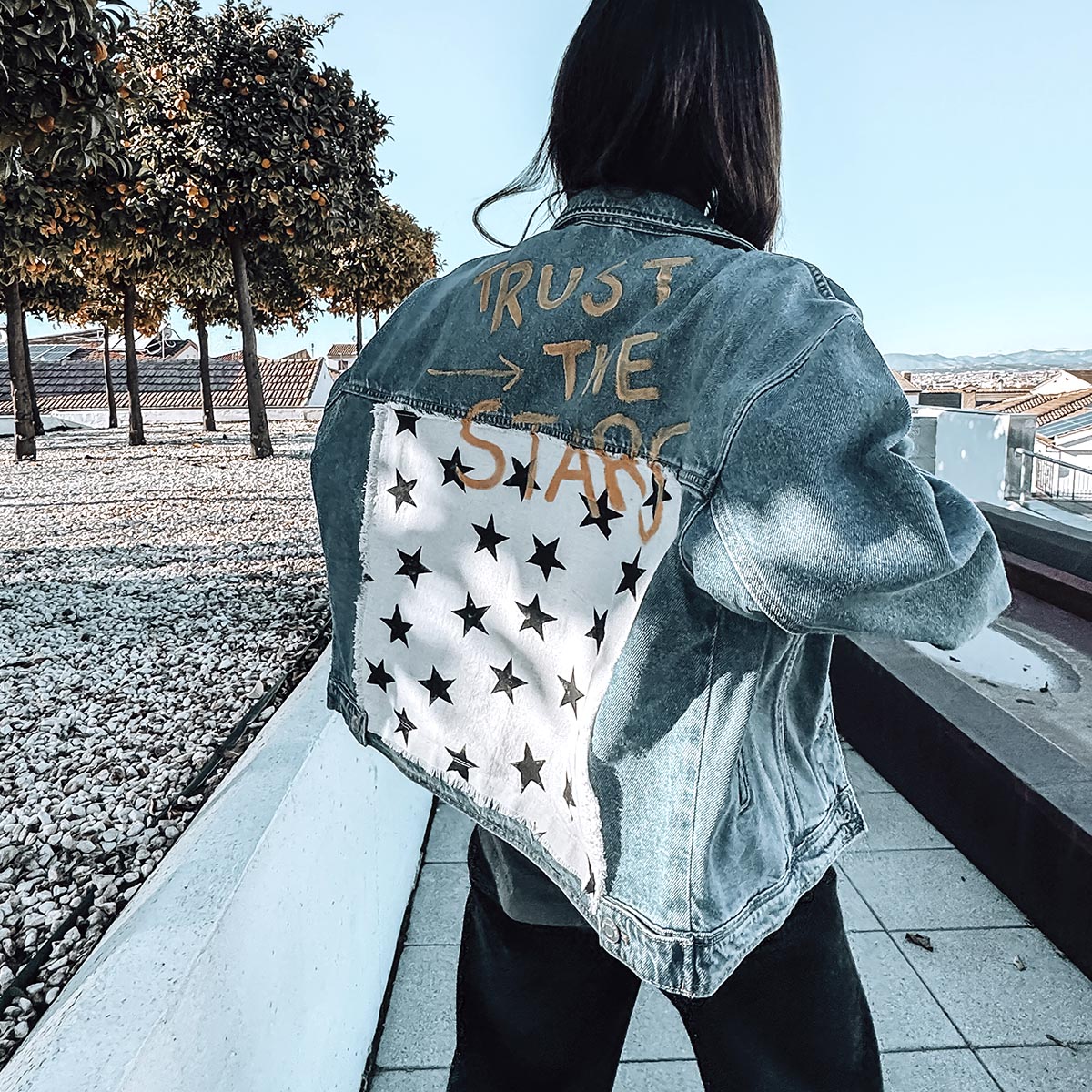 chaqueta vaquera personalizada estrellas